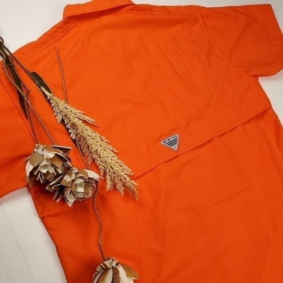 Columbia PFG Clemson Tigers Embroidered Shirt M - Picture 6 of 14